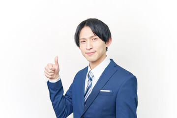 ビジネスマン　グッドサイン