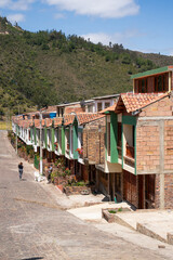Une Rue Typique du village de Monguí, Boyacá, Colombie 