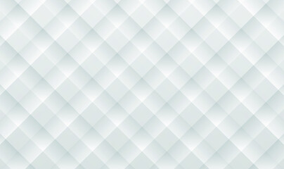 Abstract 3d geometric background. Tileable 3D modern recurring design techno textural fond of gray celluar plastic grid. Trendy extruded bulging tracery paper. White and grey geometric texture. Vector