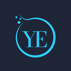 Simple Elegant Initial Letter Type YE Logo Sign Symbol Icon, Logo Design Template