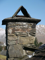 Chimney top Lake District winter