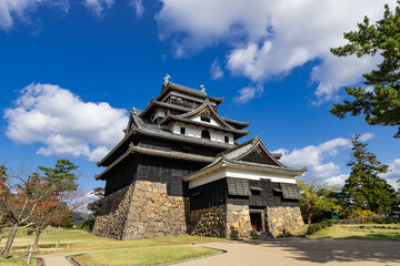 晴天の国宝松江城天守閣　島根県松江市