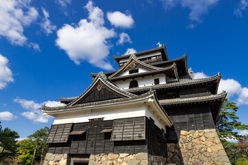 晴天の国宝松江城天守閣　島根県松江市