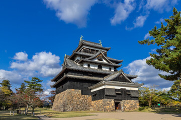 晴天の国宝松江城天守閣　島根県松江市