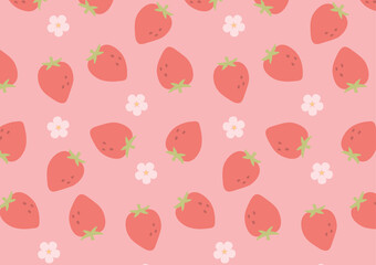 苺の背景イラスト