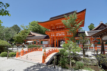 Obraz premium 上賀茂神社 楼門 京都市
