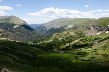 Rocky Mountain National Park from Trail Ridge Road.