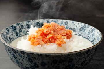 鮭フレークとご飯