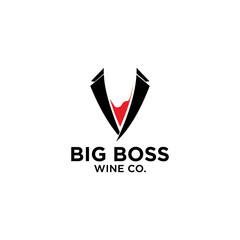 Boss wine logo design