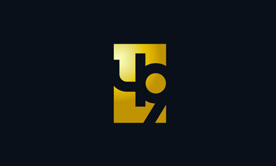 Unique Modern Gold Box Number 49 Logo