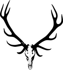 Elk skull animal icon symbol