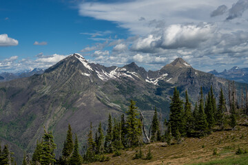 View from Mt Brown Lookout Tower in Glacier