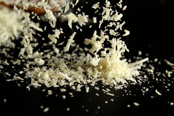 Aged hard cheeses are used for grated