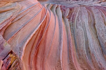 Natural texture of sandstone rock. American Southwest. Utah. Arizona. United States of America