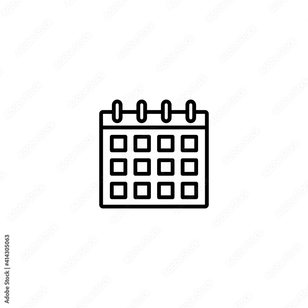 Poster calendar icon vector for computer, web and mobile app