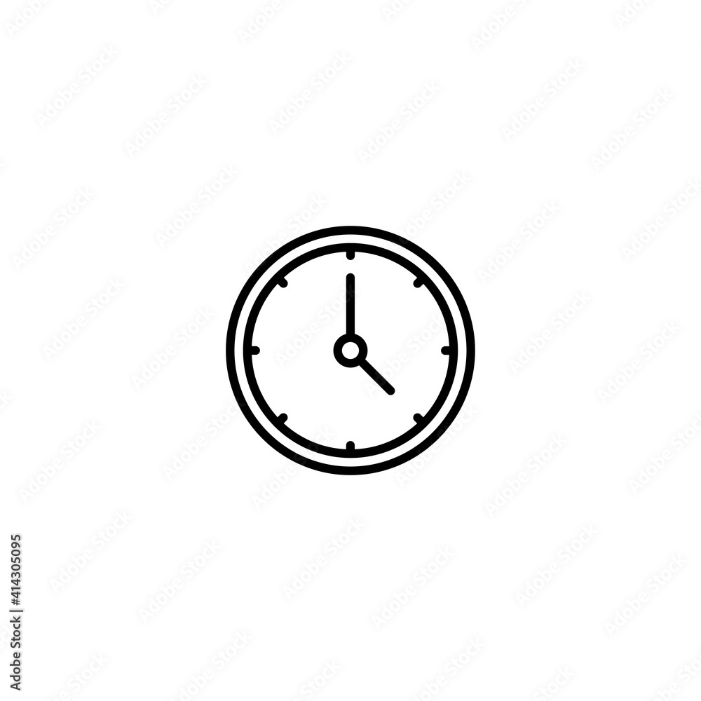 Poster clock icon vector for computer, web and mobile app