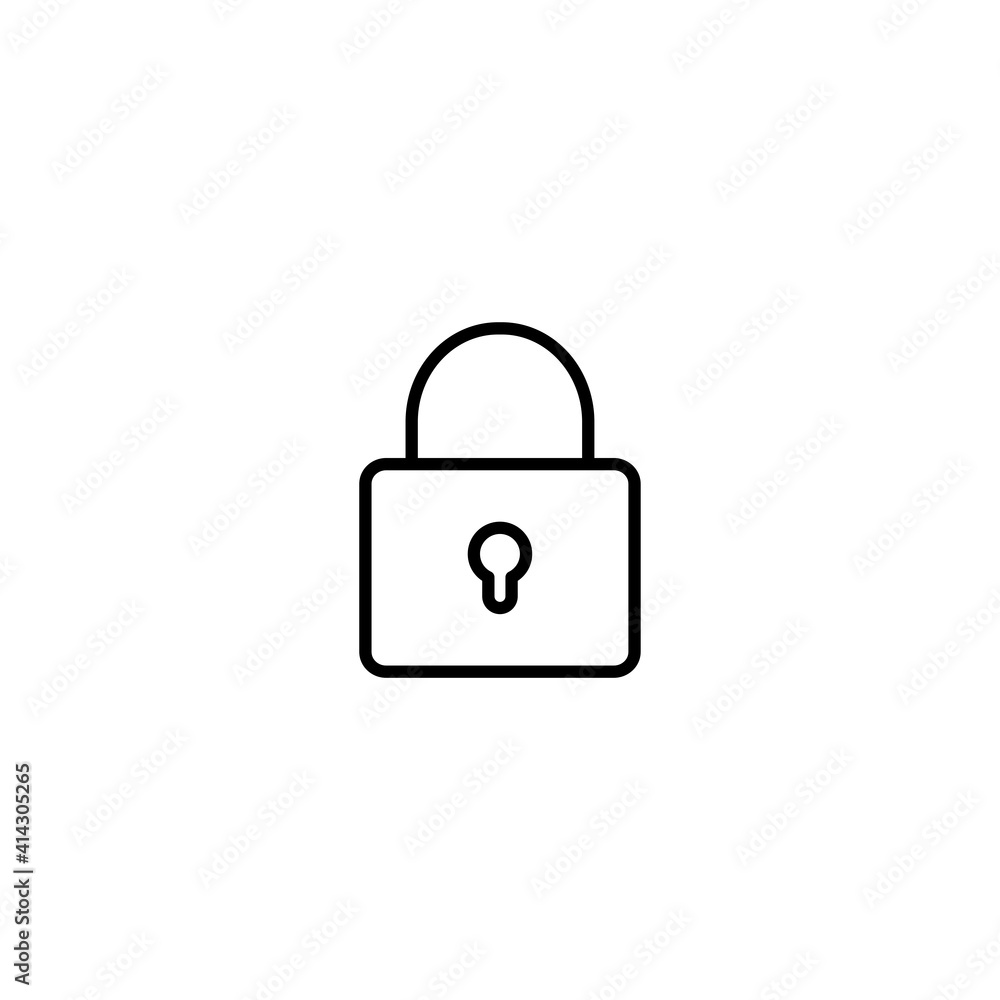 Poster lock icon vector for computer, web and mobile app