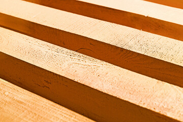 yellow wooden planks close-up