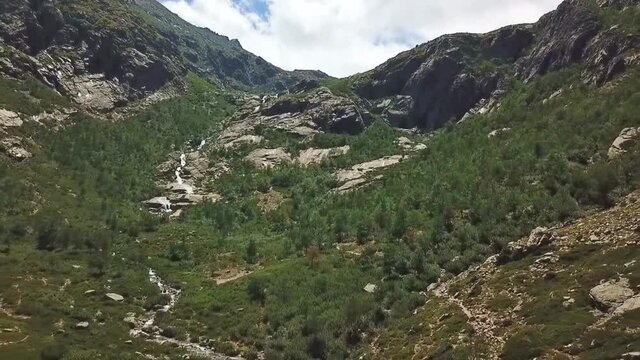 Gorges de la Restonica Corte on the island of Corsica