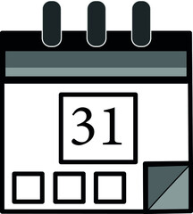 office, finance, communication, calendar date month day year icons