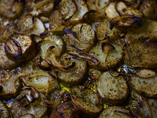 potatoes in the oven