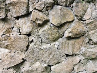 close view of stone wall texture