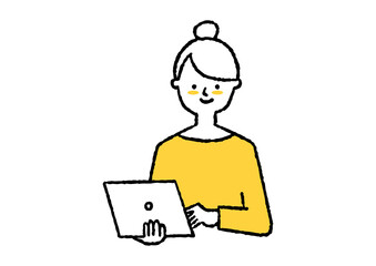 仕事を楽しむ女性