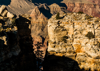 Moran Point and The Inner Canyon From The South Rim, Grand Canyon National Park, Arizona, USA