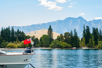 Scenic Lake Wakatipu at Queenstown