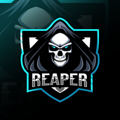 Reaper mascot logo esport design