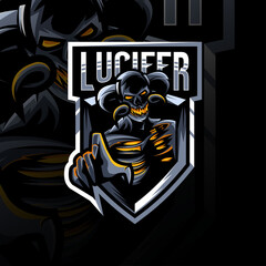 Lucifer mascot logo esport