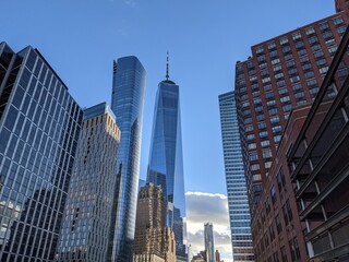 Fototapeta premium Downtown Manhattan, New York - January 2021