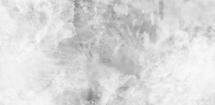 Black and white watercolor background painting with old distressed faded texture, vintage grunge in abstract painted design