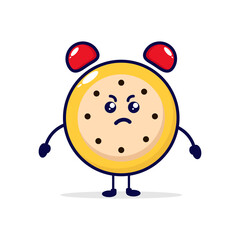 Clock angry cute character illustration