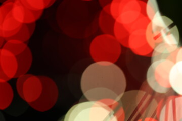 Blur and bokeh, vibrant colors. and textured. Lights on blue. Christmas luxury fresh elegant bokeh background.