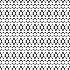  Geometric vector pattern with triangular elements. Seamless abstract ornament for wallpapers and backgrounds. Black and white colors.