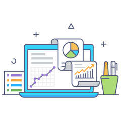 
An icon design of statistical interpretation 

