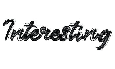 Fototapeta premium Introducing Typography Black Text Hand written Brush font drawn phrase decorative script letter on the White background for sayings