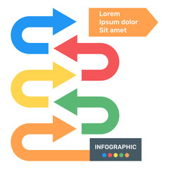 
Labels infographic icon in flat editable design
