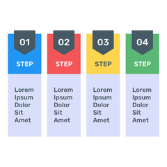 
Business labels graph icon in flat editable design
