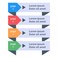 
Business labels graph icon in flat editable design
