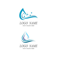 Water drop Logo Template vector illustration design