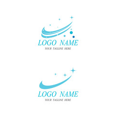 cleaning clean service logo icon vector template