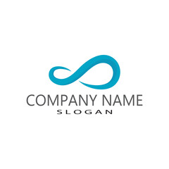 Obraz premium Infinity Design Vector icon illustration Logo template design