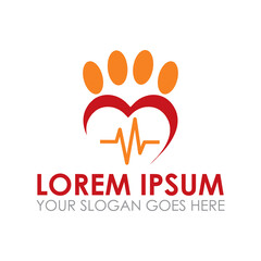 veterinary vector , pet care logo
