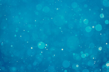 Abstract blur blue bokeh circles use for colorful art and design