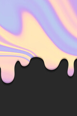 Waffles with creamy ice cream vector