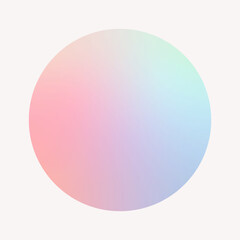 Colorful round gradient element vector - obrazy, fototapety, plakaty