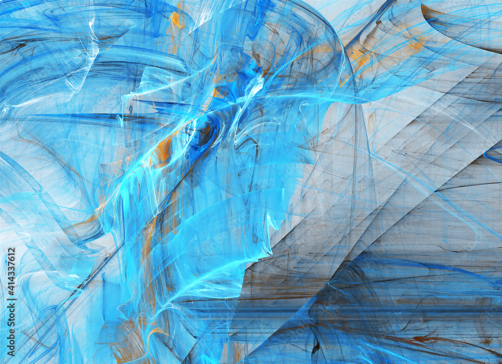 Poster abstract color dynamic background with lighting effect. fractal wavy. fractal art