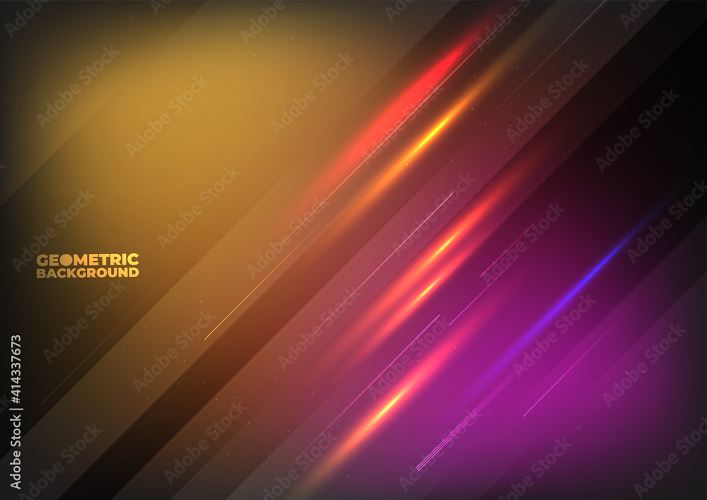 Poster technology background color vector for web and design